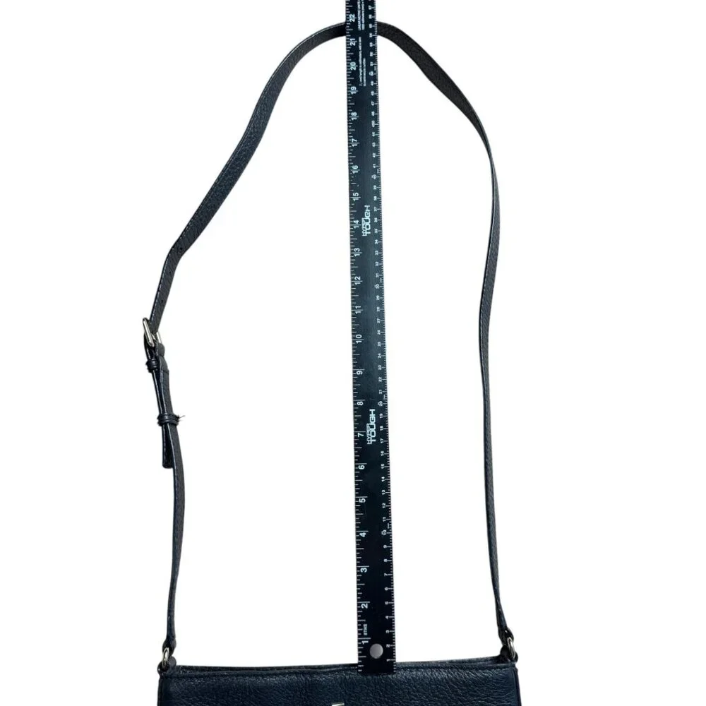 Kate Spade Southport Avenue Cora Crossbody‎ Black Pebbled Leather Handbag Purse